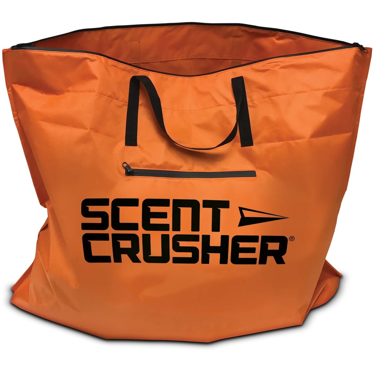 Orange free mat bag with 'Scent Crusher' logo on a white background