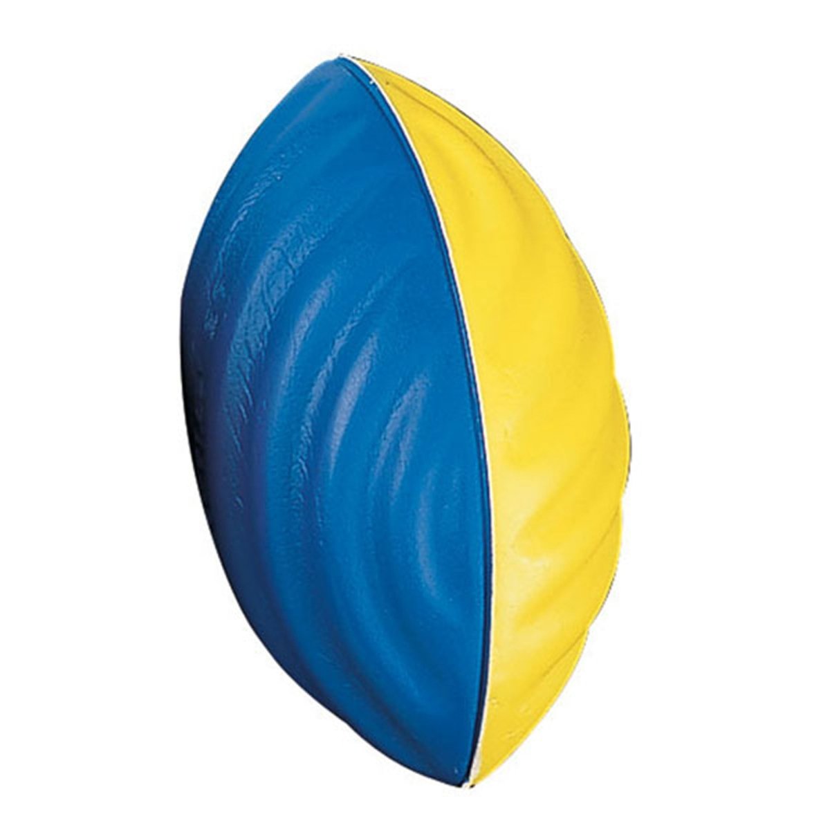 Champion Sports Coated High Density Foam Bullet Football - Blue/Yellow - Forza Sports