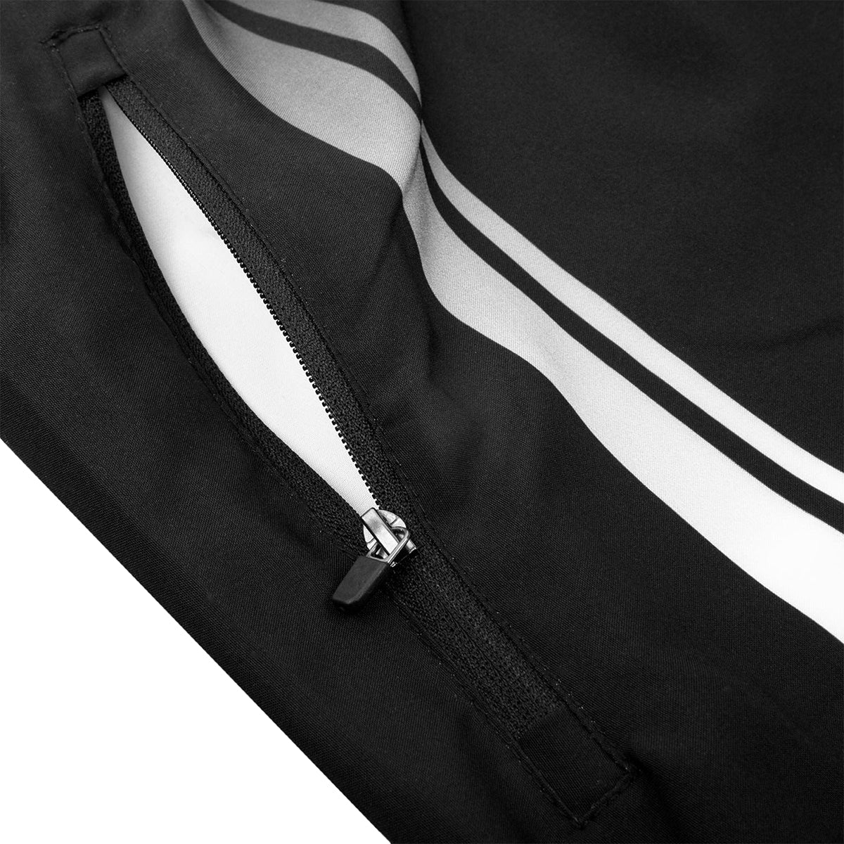 Venum Logos Drawstring Waist Fitness Shorts - Black/White - Forza Sports