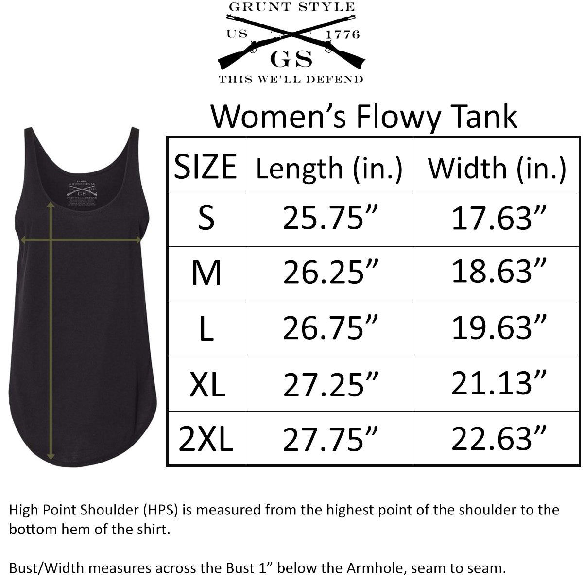 Grunt Style Women's Rifle Flag Flowy Tank Top - Forza Sports