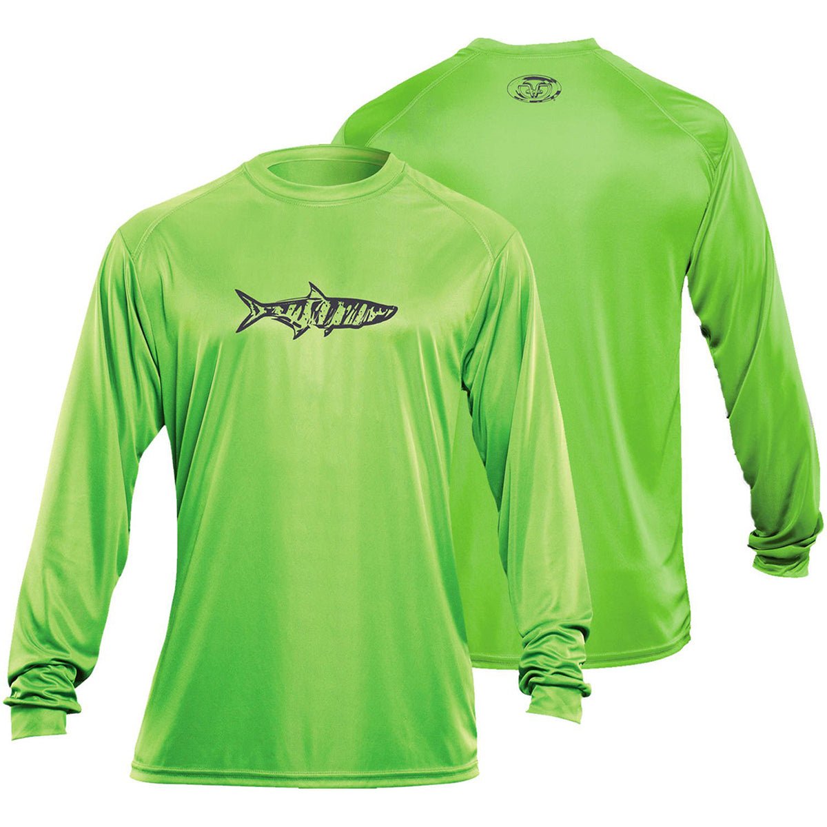 Flying Fisherman Tarpon Performance Long Sleeve T-Shirt - Lime - Forza Sports