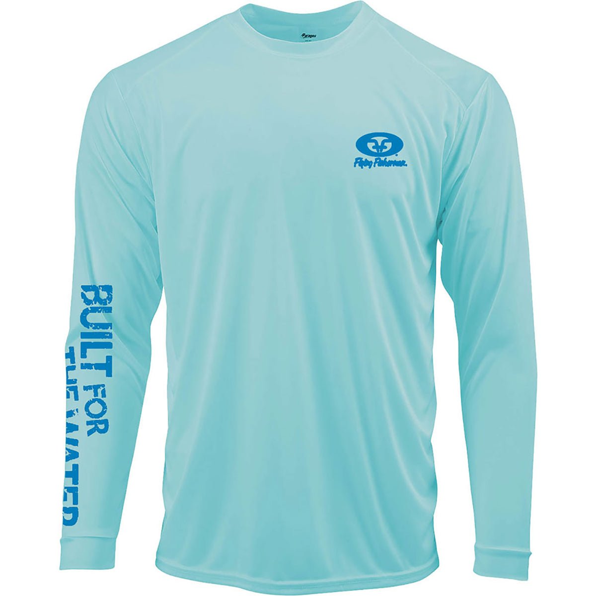 Flying Fisherman Built For Water Performance Long Sleeve T-Shirt - Aqua - Forza Sports