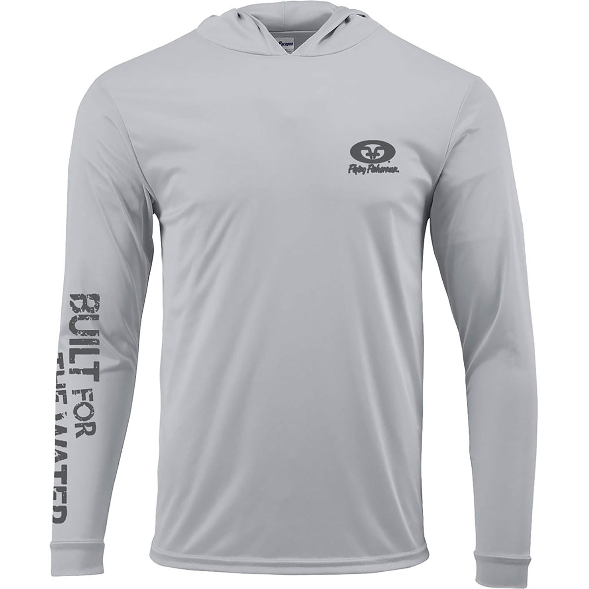 Flying Fisherman Built For Water Performance Pullover Hoodie - Silver - Forza Sports