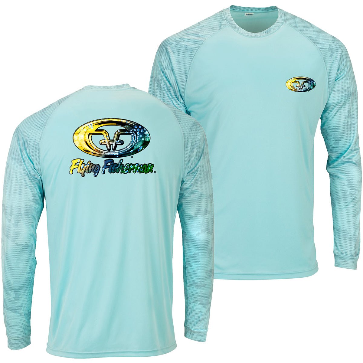 Flying Fisherman Mahi Skin Performance Long Sleeve T-Shirt - Aqua - Forza Sports