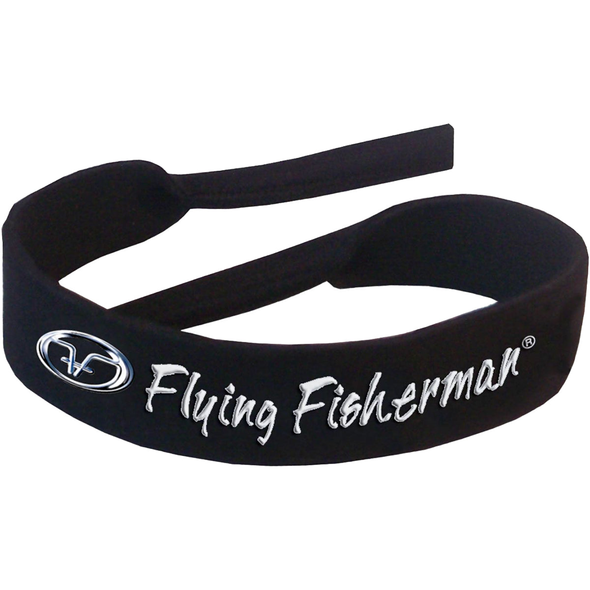 Flying Fisherman Logo Neoprene Sunglasses Retainer - Black Flying Fisherman