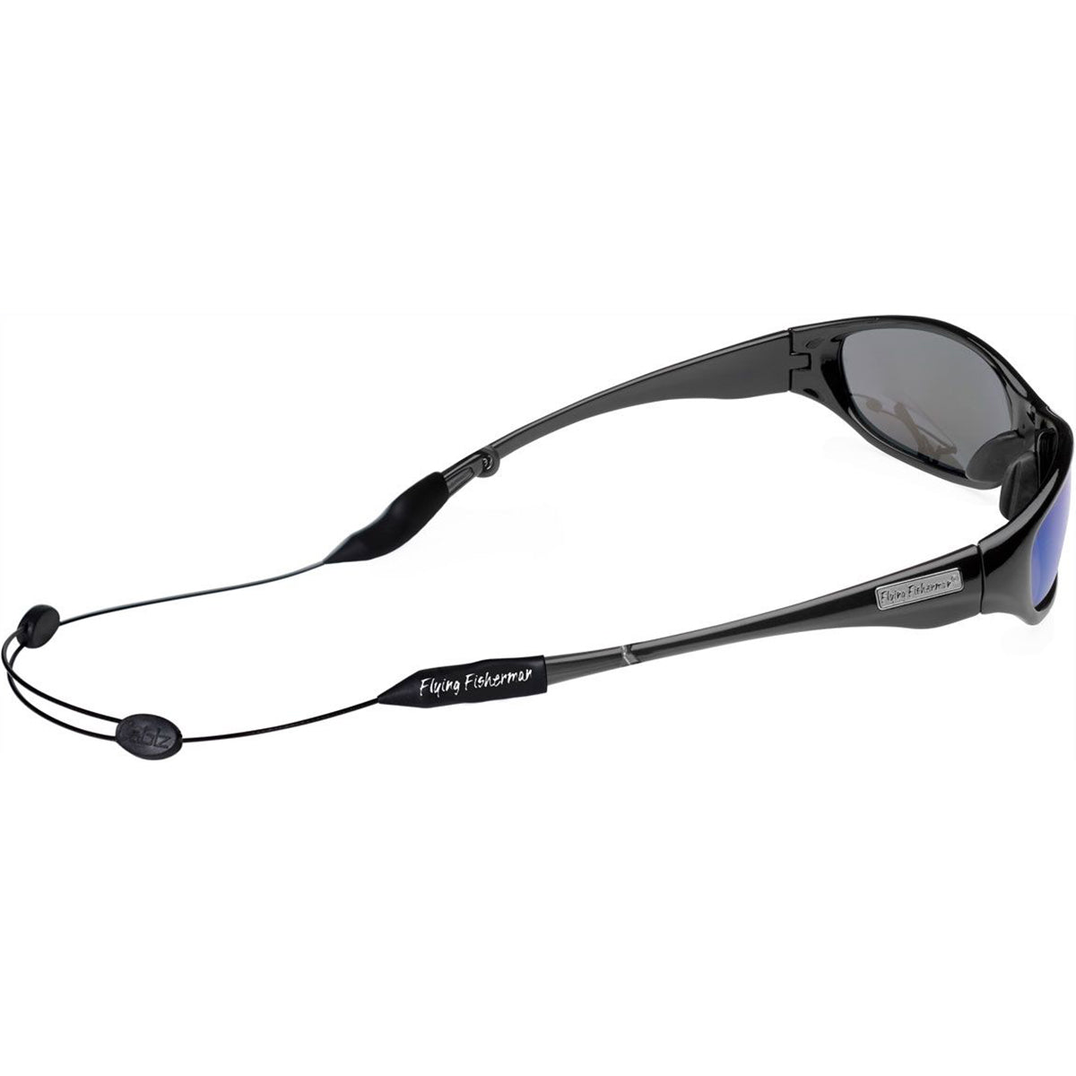 Flying Fisherman Cable Zip Adjustable Sunglasses Retainer - Black Flying Fisherman