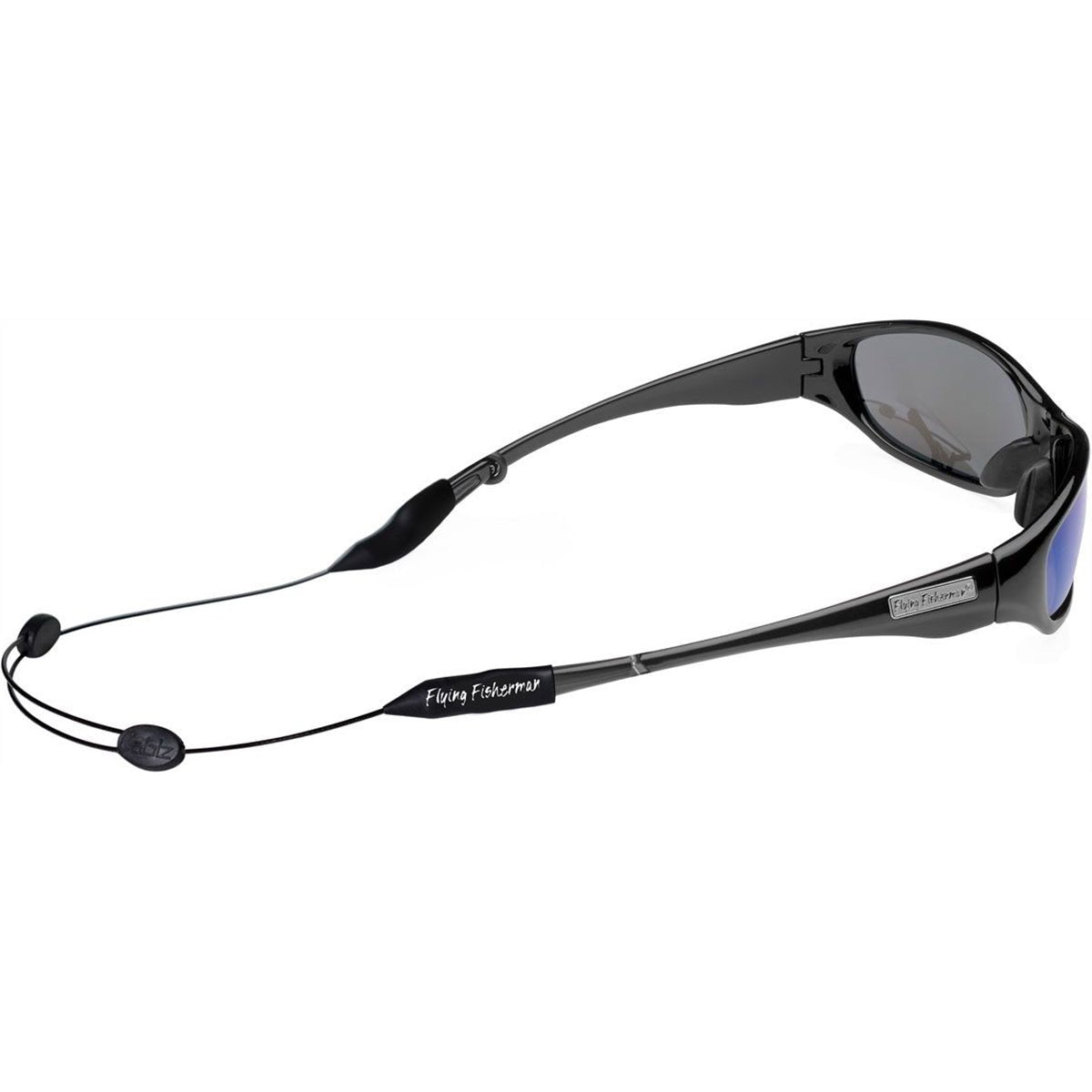 Flying Fisherman Cable Zip Adjustable Sunglasses Retainer - Black - Forza Sports