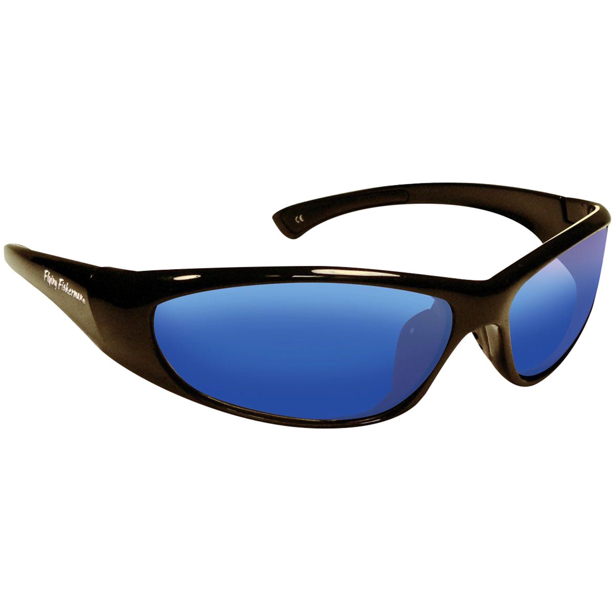 Flying Fisherman Kid's Fluke Junior Angler Sunglasses - Black/Smoke Blue Mirror - Forza Sports