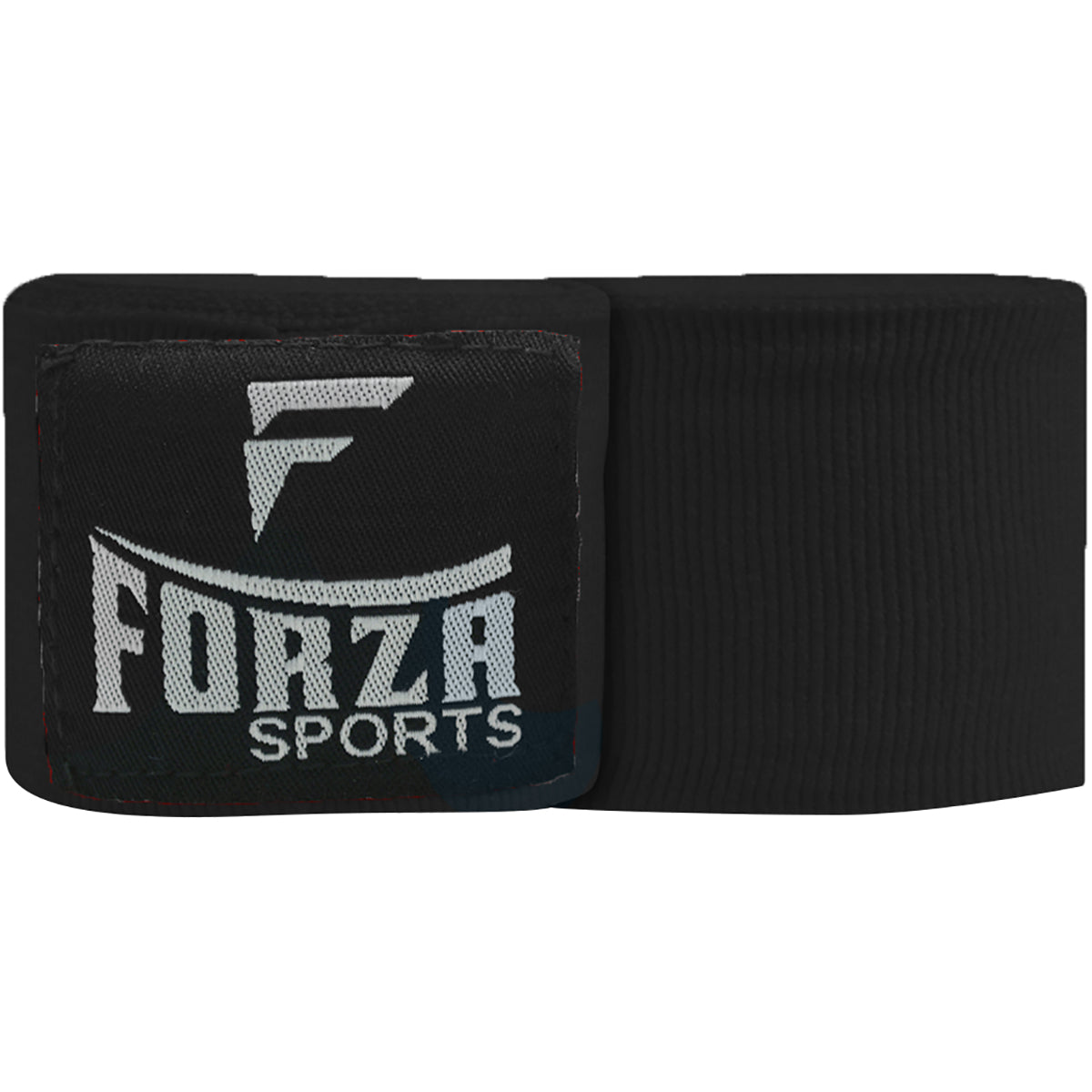 Black boxing hand wrap with Forza Sports logo on a white background