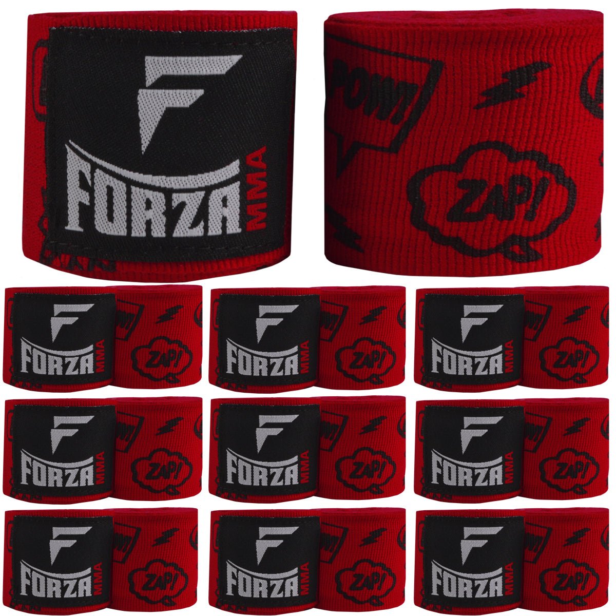 Forza Sports 180" Mexican Style Boxing and MMA Handwraps - 10 - Pack - Forza Sports