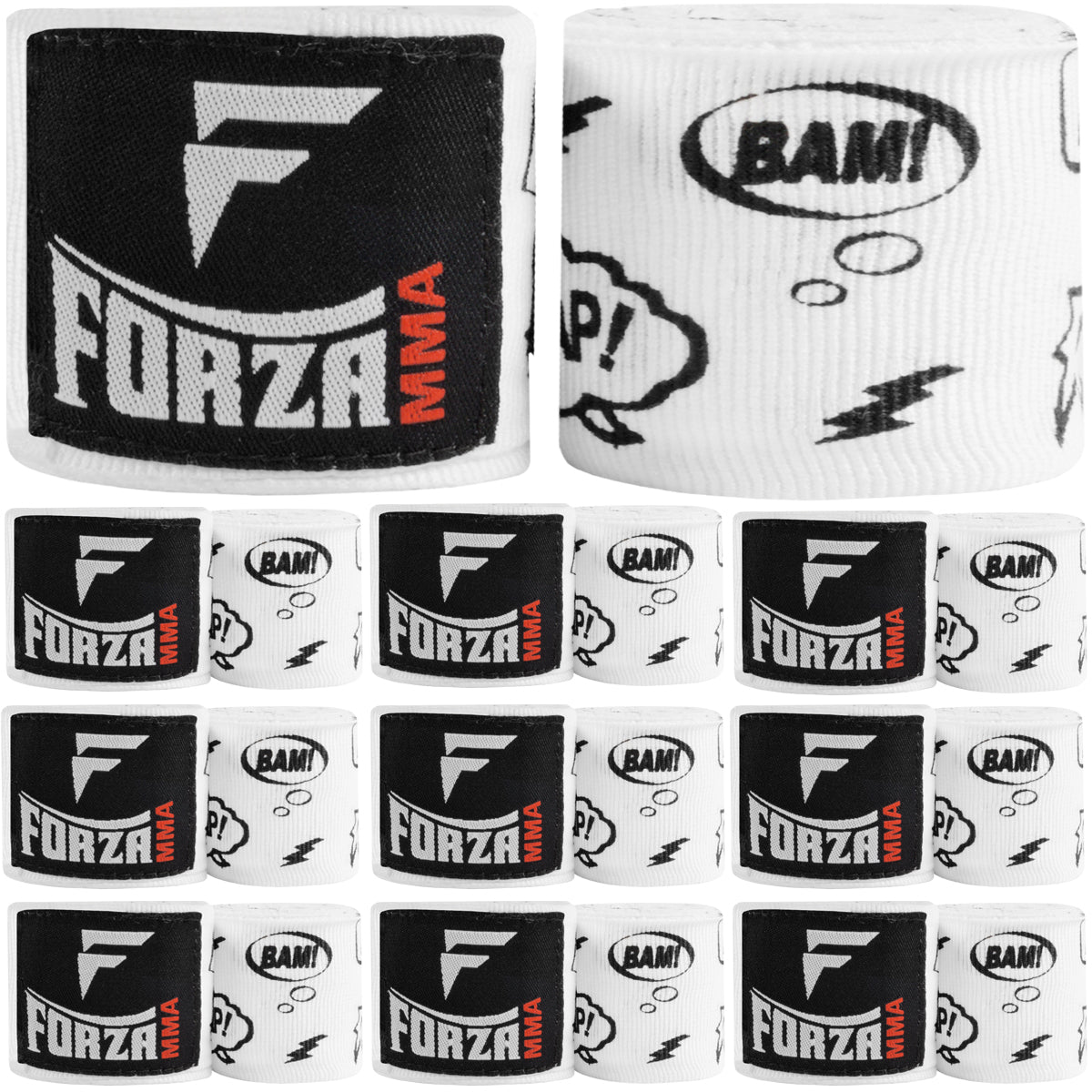 Forza Sports 180" Mexican Style Boxing and MMA Handwraps - 10 - Pack - Forza Sports
