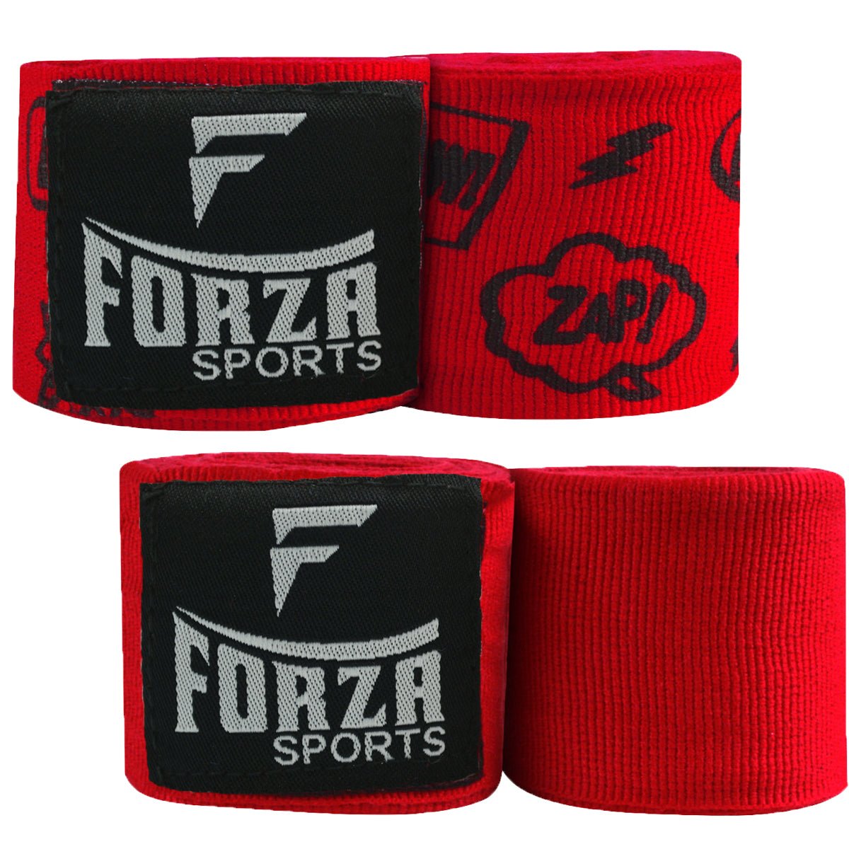 Forza Sports 180" Mexican Style Handwraps - Pattern & Matching Solid 2-Pack