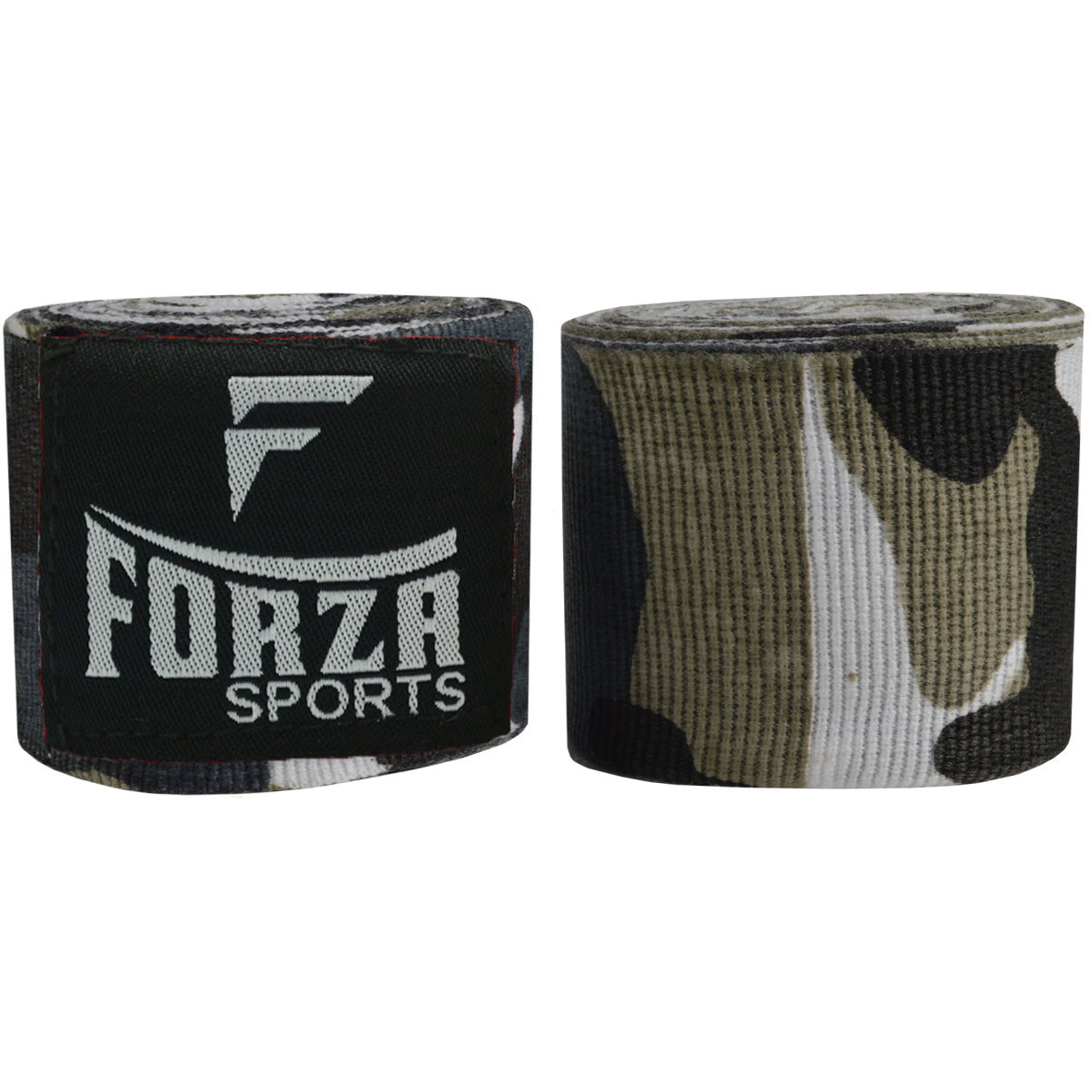 Two rolls of boxing hand wraps with 'Forza Sports' branding on a white background.
