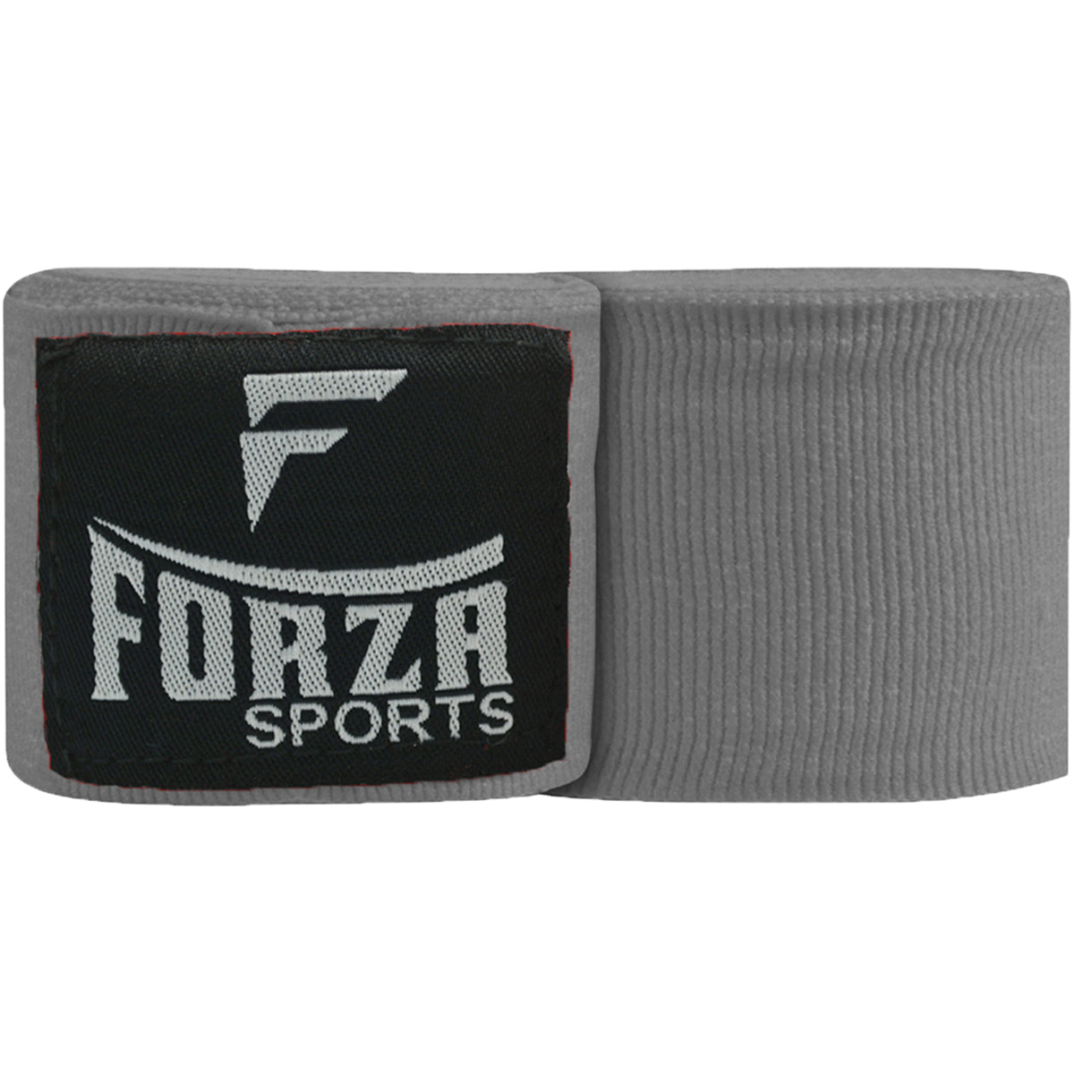 Gray wrist wrap with Forza Sports logo on a white background