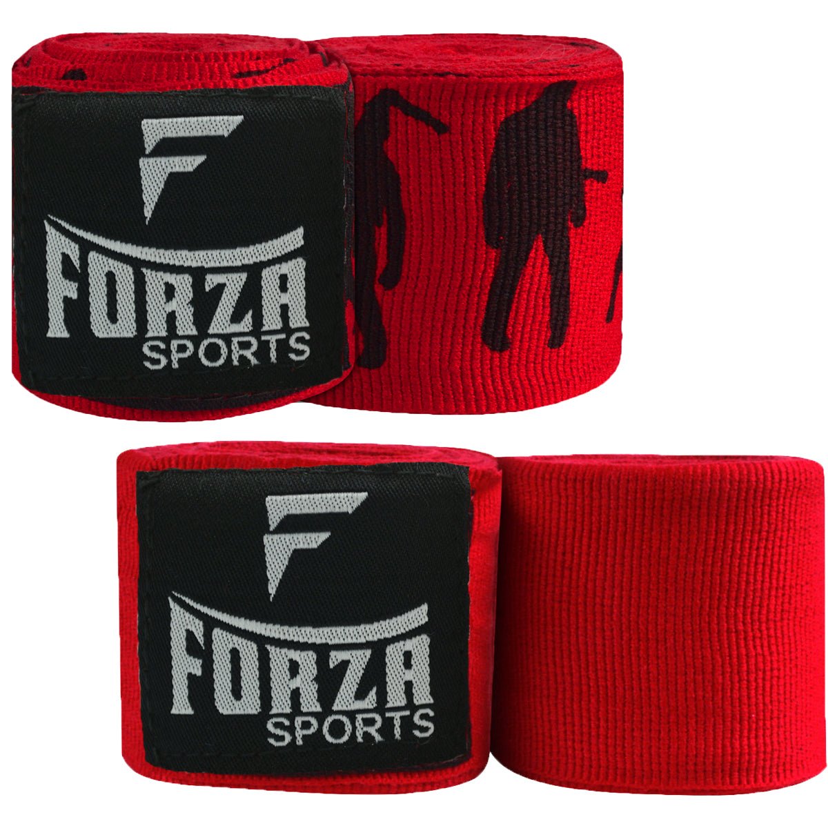 Forza Sports 180" Mexican Style Handwraps - Pattern & Matching Solid 2 - Pack - Forza Sports