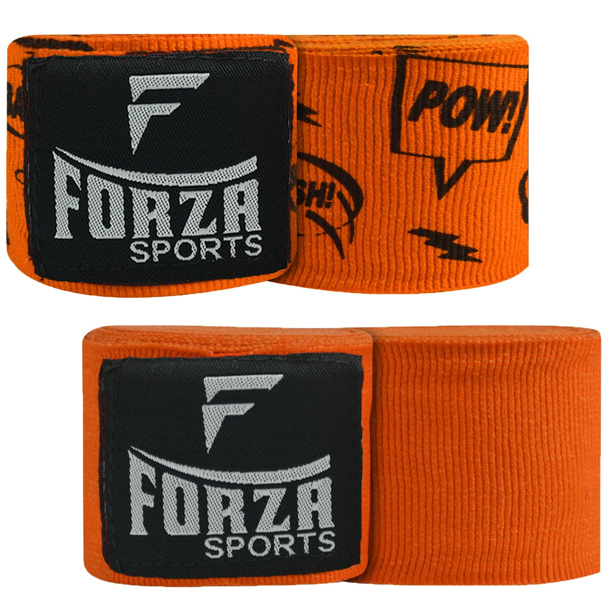 Forza Sports 180" Mexican Style Handwraps - Pattern & Matching Solid 2-Pack