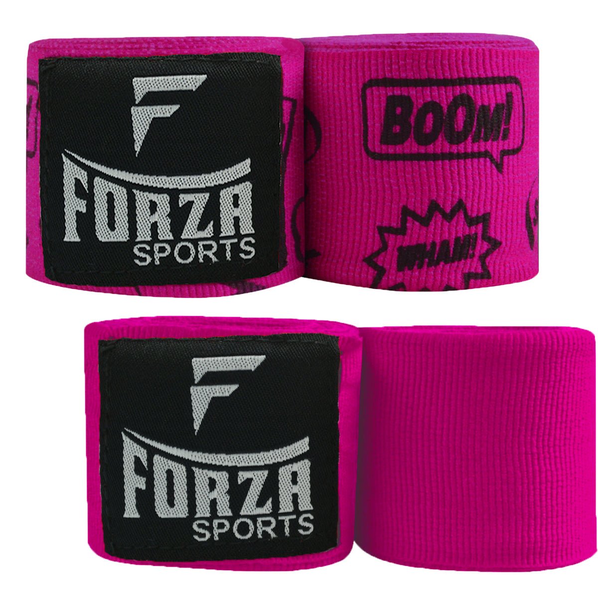 Forza Sports 180" Mexican Style Handwraps - Pattern & Matching Solid 2-Pack