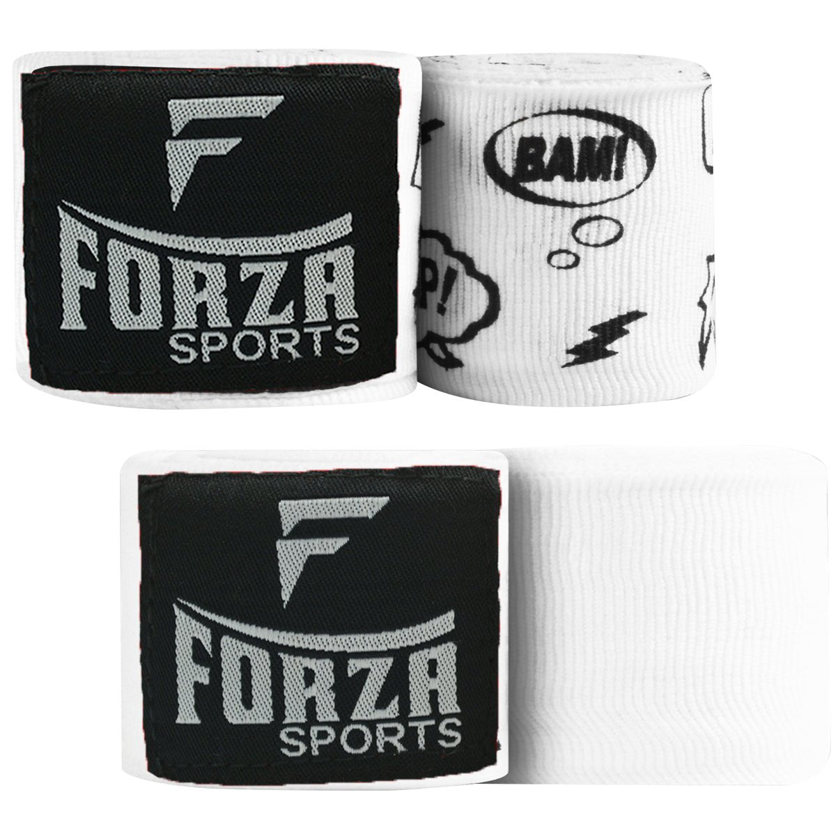 Forza Sports 180" Mexican Style Handwraps - Pattern & Matching Solid 2-Pack