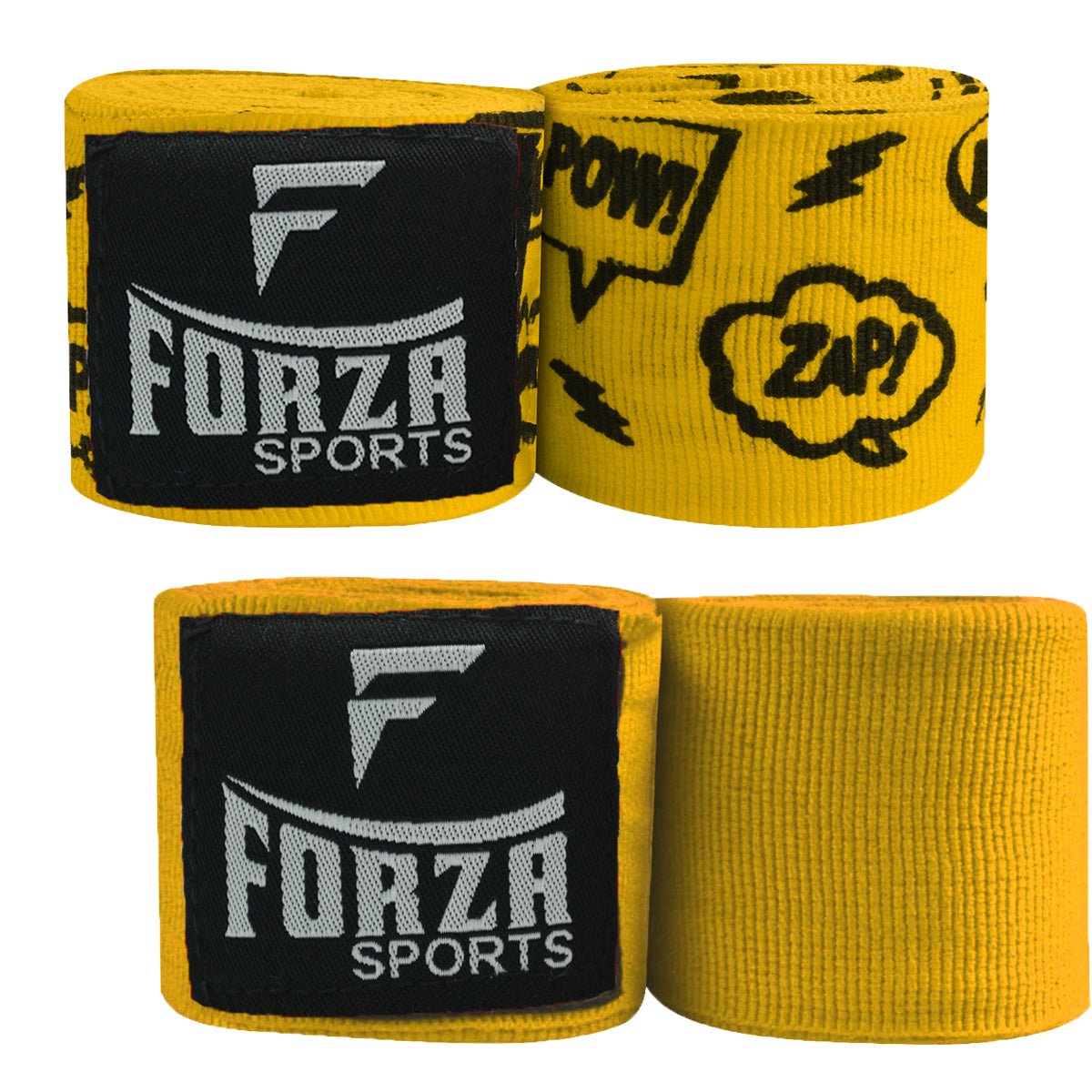 Forza Sports 180" Mexican Style Handwraps - Pattern & Matching Solid 2-Pack