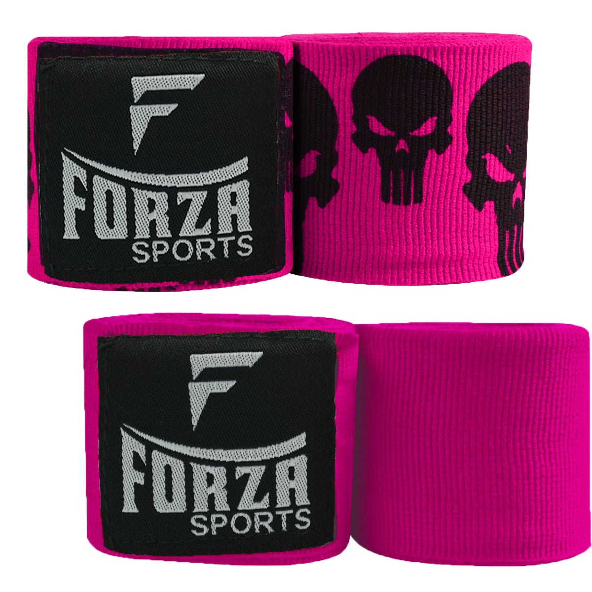Forza Sports 180" Mexican Style Handwraps - Pattern & Matching Solid 2-Pack