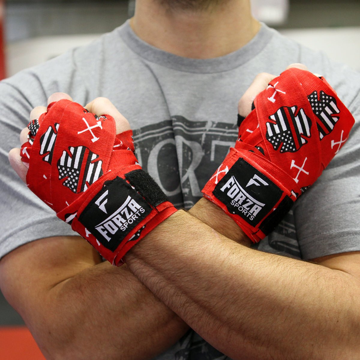 Forza Sports 180" Mexican Style Handwraps - Pattern & Matching Solid 2 - Pack - Forza Sports