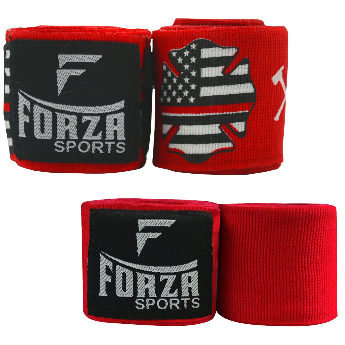 Forza Sports 180" Mexican Style Handwraps - Pattern & Matching Solid 2 - Pack - Forza Sports