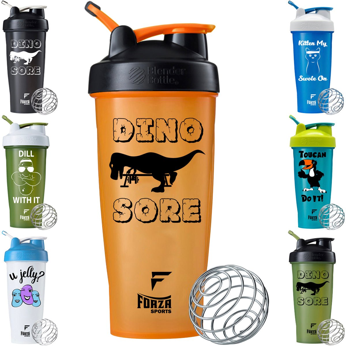 Blender Bottle x Forza Sports Classic 28 oz. Shaker Mixer Cup with Loop Top - Forza Sports