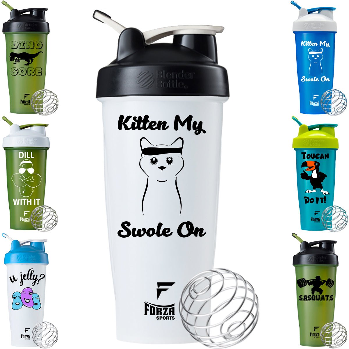 Blender Bottle x Forza Sports Classic 28 oz. Shaker Mixer Cup with Loop Top - Forza Sports