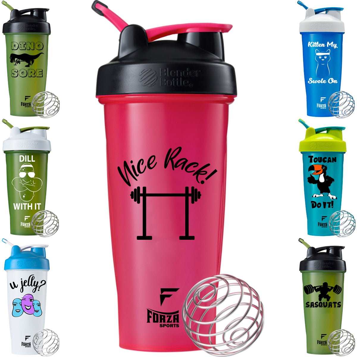 Blender Bottle x Forza Sports Classic 28 oz. Shaker Mixer Cup with Loop Top - Forza Sports