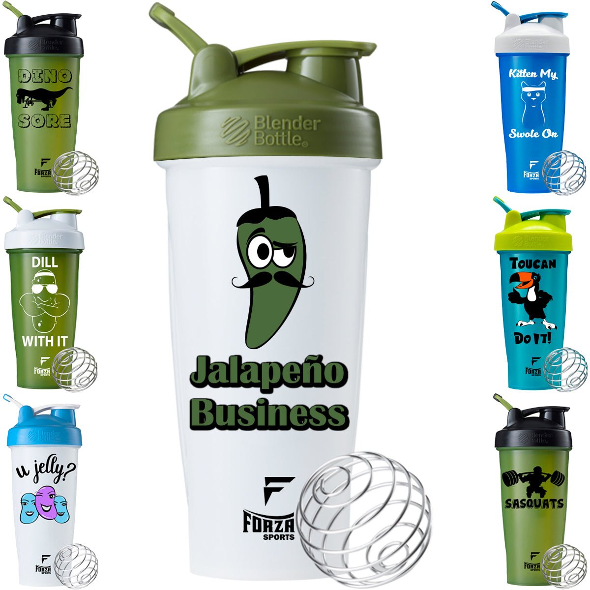 Blender Bottle x Forza Sports Classic 28 oz. Shaker Mixer Cup with Loop Top - Forza Sports
