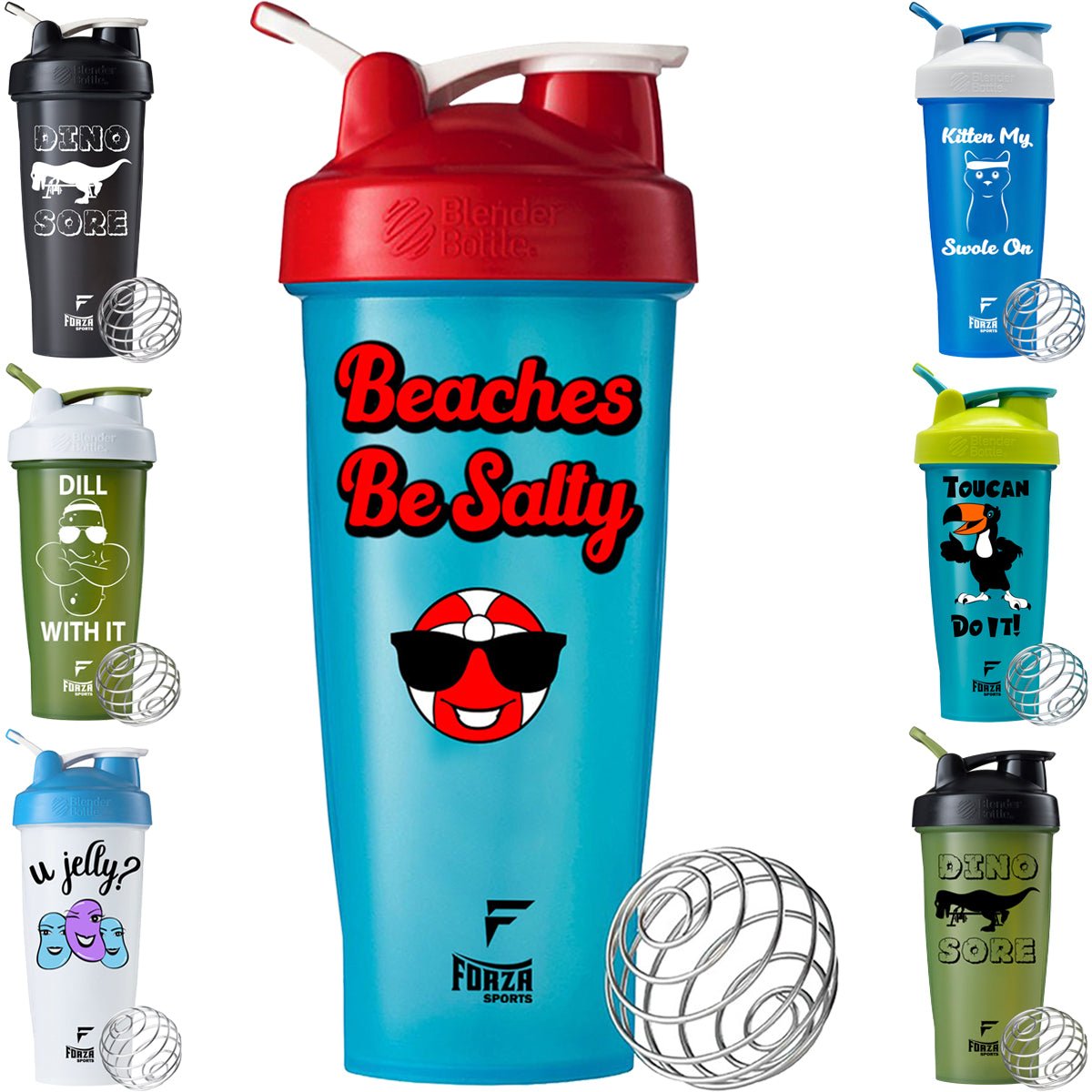 Blender Bottle x Forza Sports Classic 28 oz. Shaker Mixer Cup with Loop Top - Forza Sports