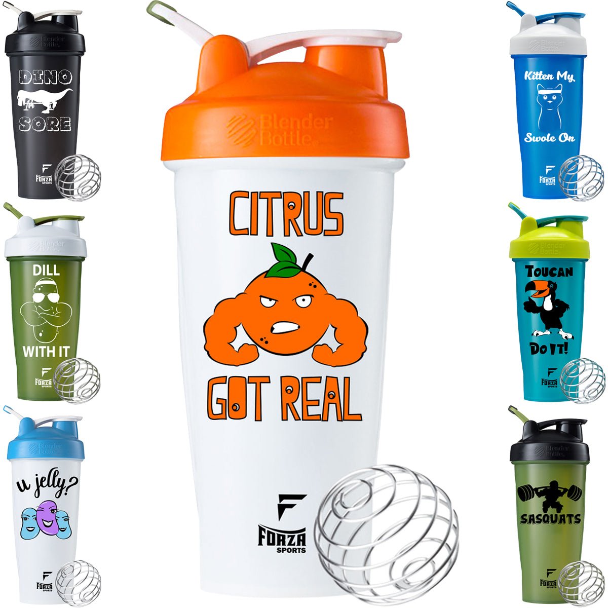 Blender Bottle x Forza Sports Classic 28 oz. Shaker Mixer Cup with Loop Top - Forza Sports