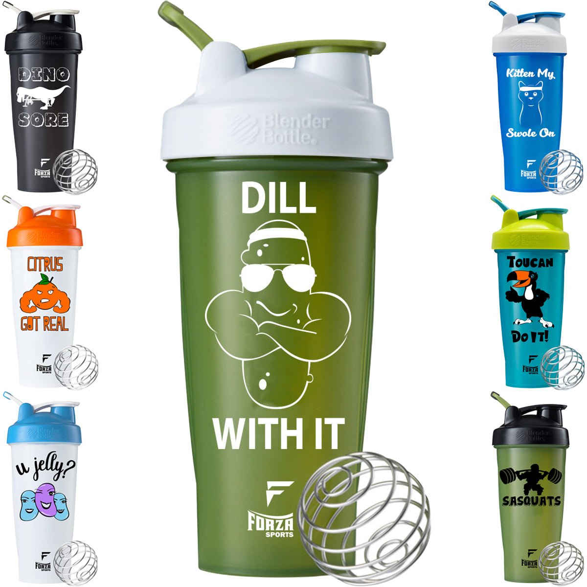 Blender Bottle x Forza Sports Classic 28 oz. Shaker Mixer Cup with Loop Top - Forza Sports