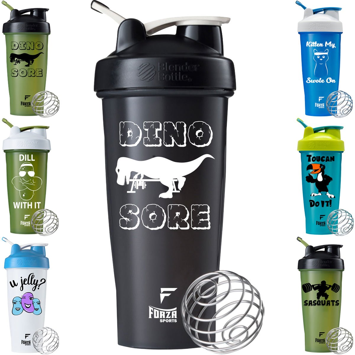 Blender Bottle x Forza Sports Classic 28 oz. Shaker Mixer Cup with Loop Top