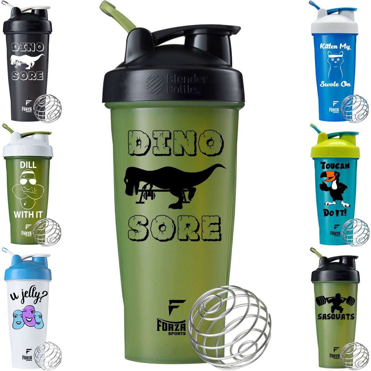 Blender Bottle x Forza Sports Classic 28 oz. Shaker Mixer Cup with Loop Top - Forza Sports