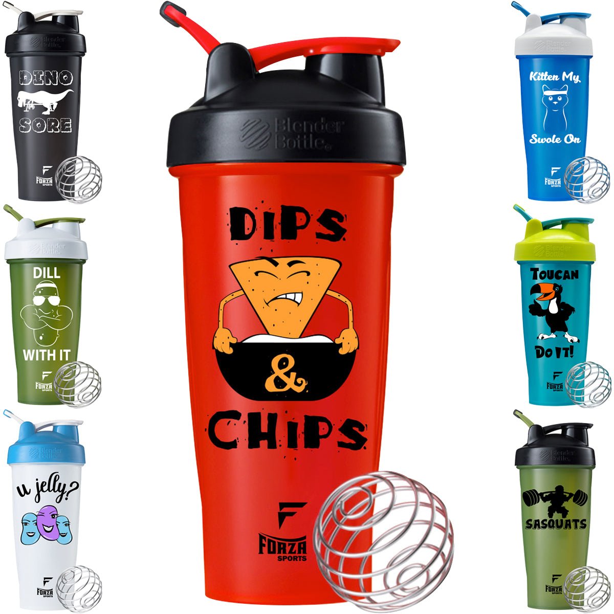 Blender Bottle x Forza Sports Classic 28 oz. Shaker Mixer Cup with Loop Top - Forza Sports