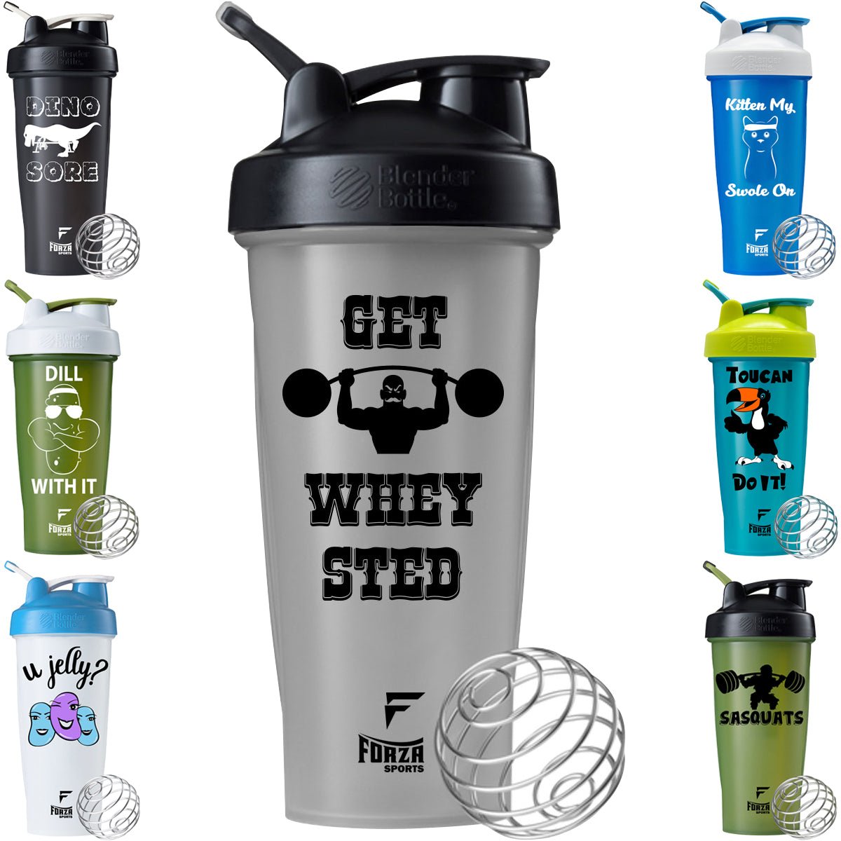 Blender Bottle x Forza Sports Classic 28 oz. Shaker Mixer Cup with Loop Top - Forza Sports