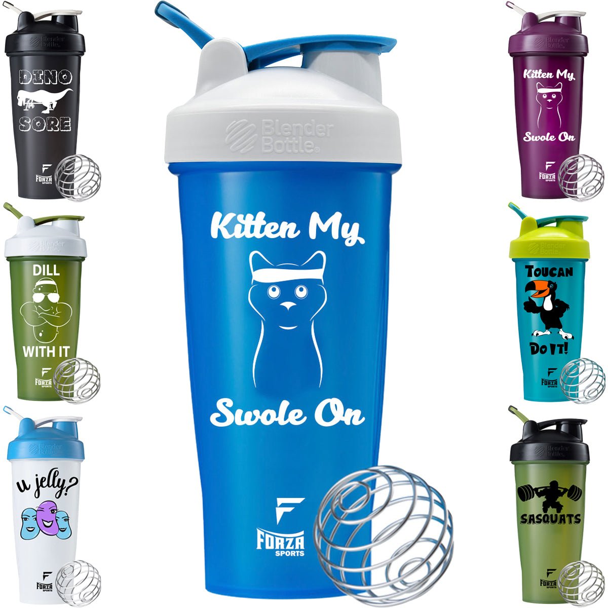 Blender Bottle x Forza Sports Classic 28 oz. Shaker Mixer Cup with Loop Top - Forza Sports