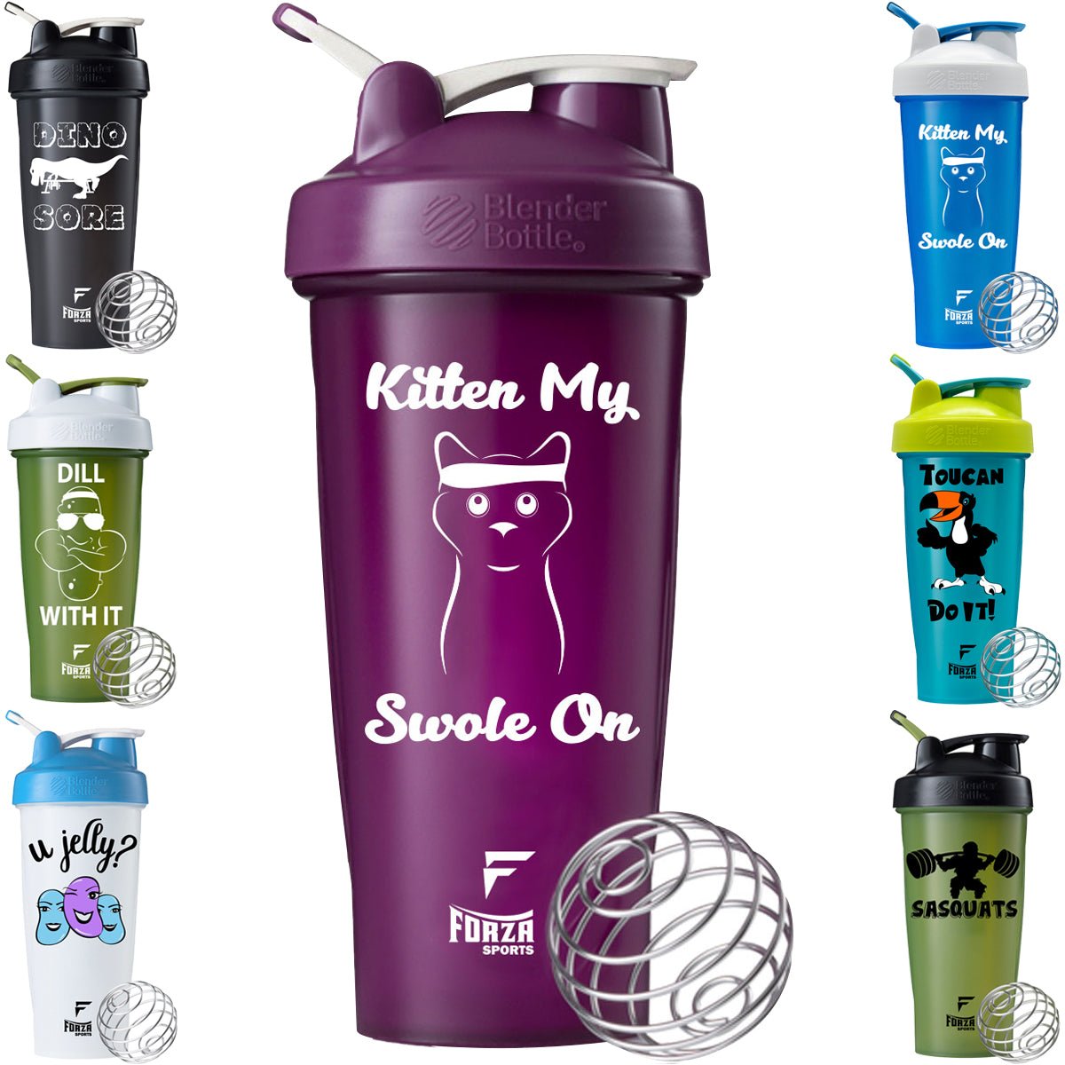 Blender Bottle x Forza Sports Classic 28 oz. Shaker Mixer Cup with Loop Top