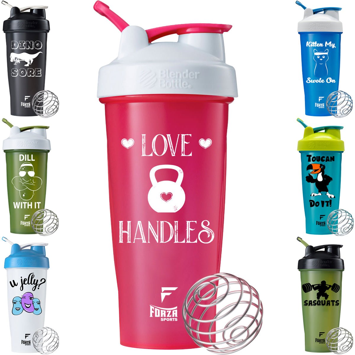 Blender Bottle x Forza Sports Classic 28 oz. Shaker Mixer Cup with Loop Top - Forza Sports