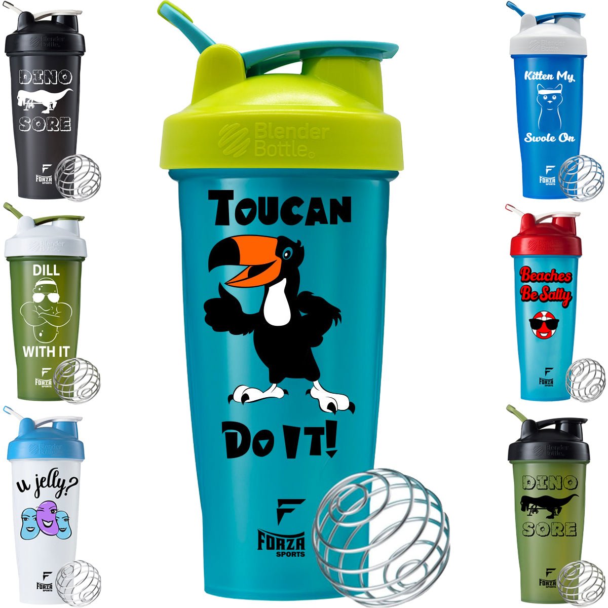 Blender Bottle x Forza Sports Classic 28 oz. Shaker Mixer Cup with Loop Top - Forza Sports