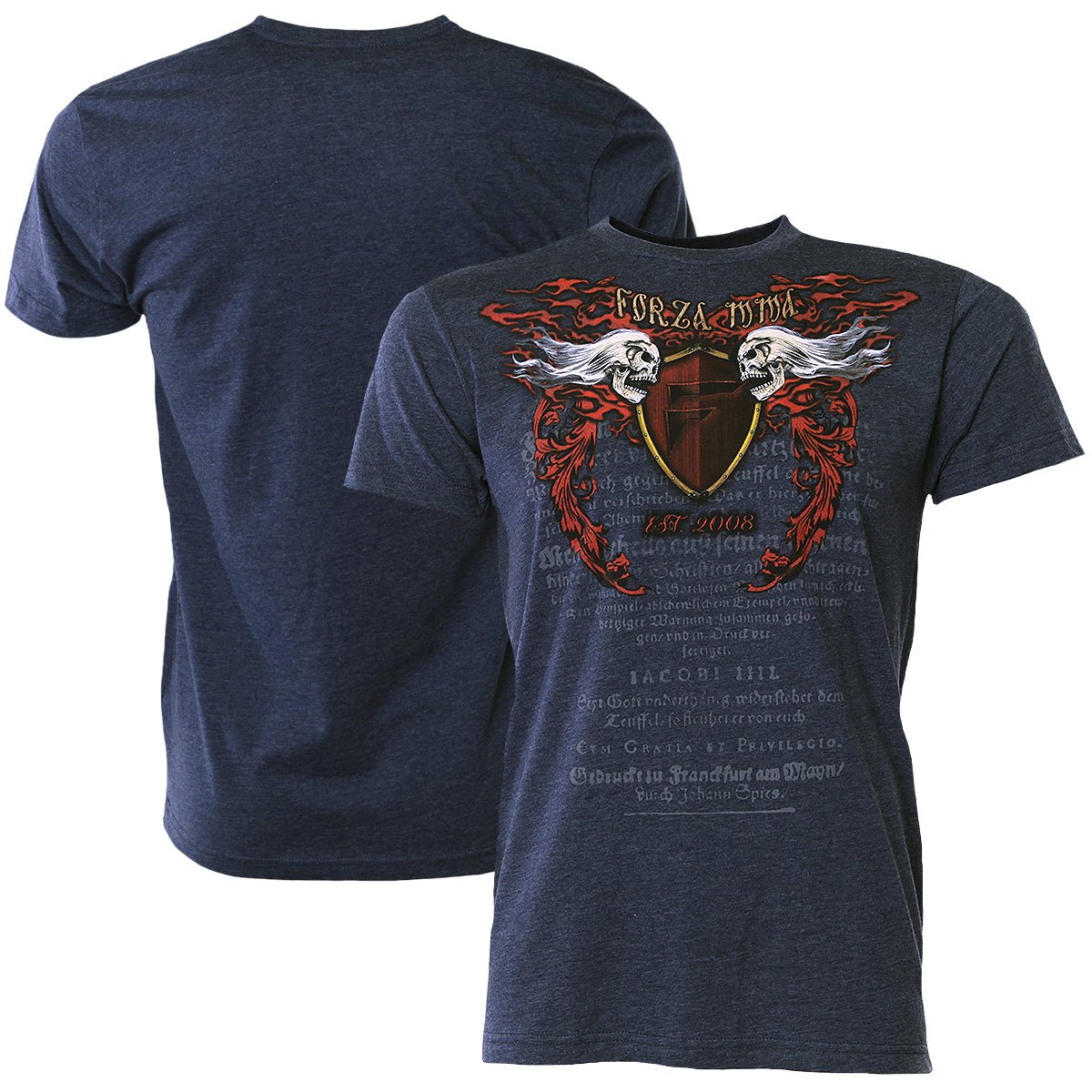 Forza Sports "Immortal Crest" MMA T-Shirt - Midnight Navy - Forza Sports