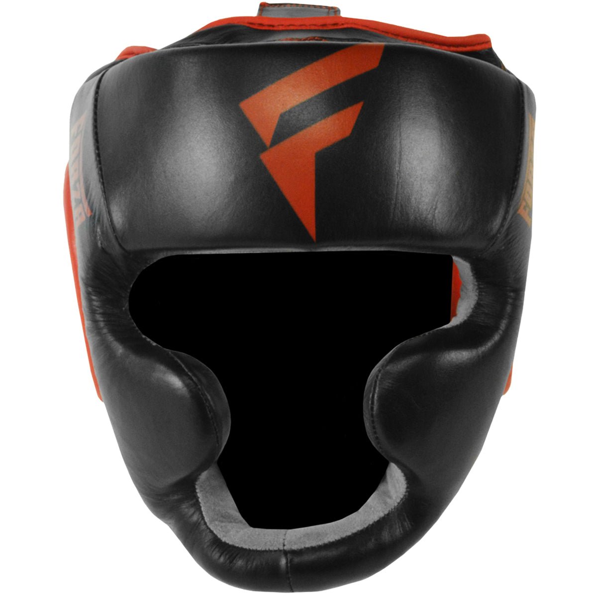 Forza Sports Leather Full Face Boxing and MMA Headgear - Black/Red - Forza Sports