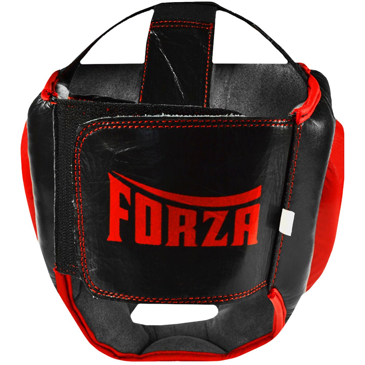 Forza Sports Leather Full Face Boxing and MMA Headgear - Black/Red - Forza Sports