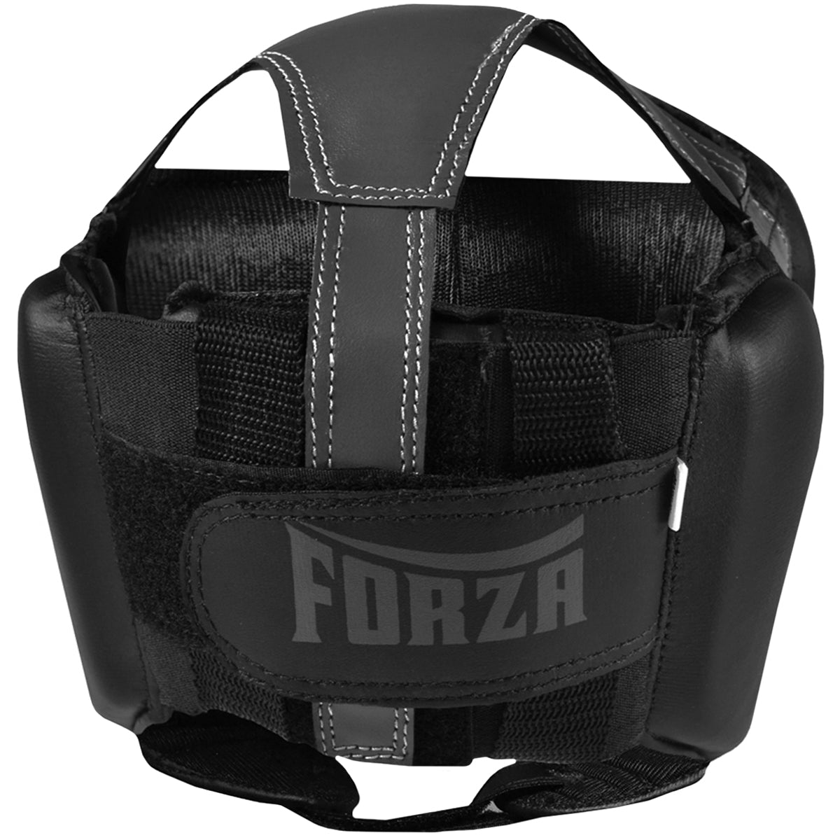 Forza Sports Vinyl Full Face Boxing and MMA Headgear - Black/Gray - Forza Sports