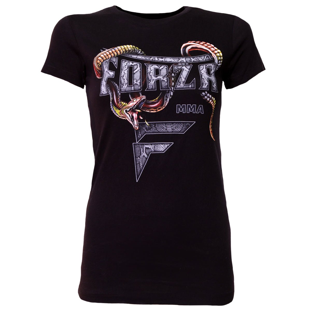 Forza Sports Women's "Slither" MMA T-Shirt - Black - Forza Sports