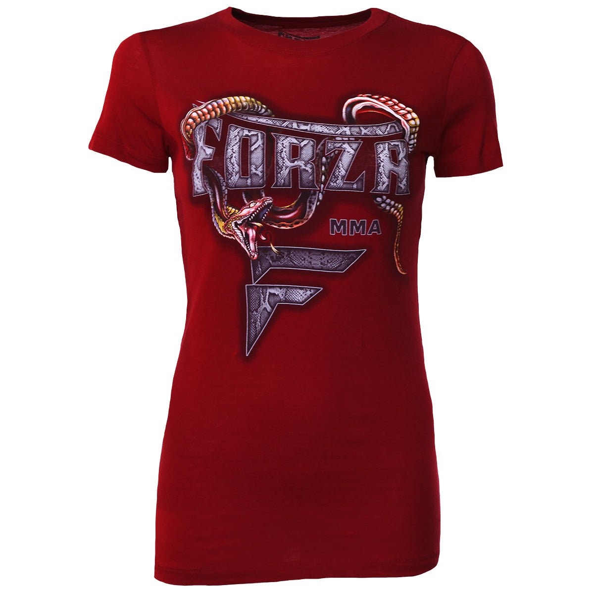 Forza Sports Women's "Slither" MMA T-Shirt - Scarlet - Forza Sports