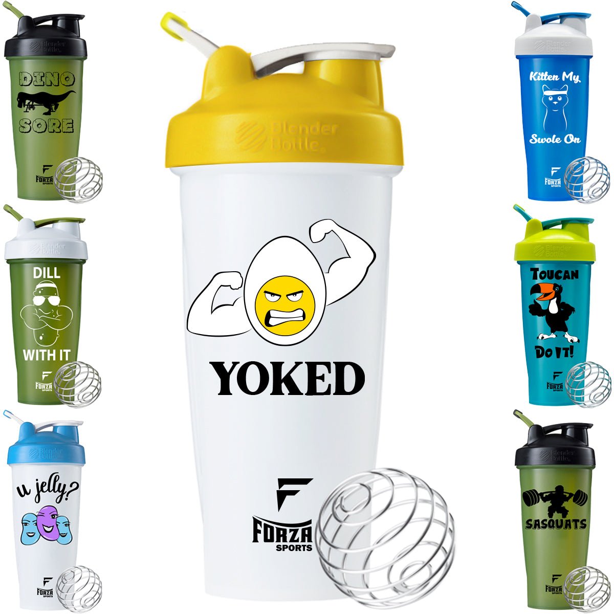 Blender Bottle x Forza Sports Classic 28 oz. Shaker Mixer Cup with Loop Top - Forza Sports
