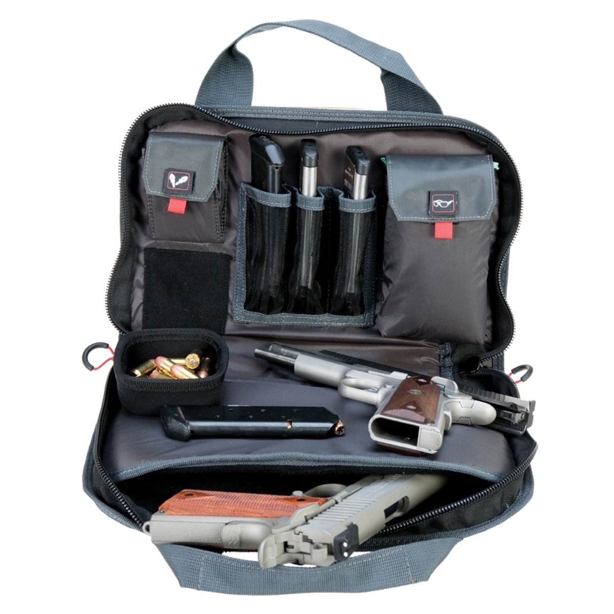 G.P.S. - Double Pistol Case With Magazine Storage & Dump Cup - Forza Sports