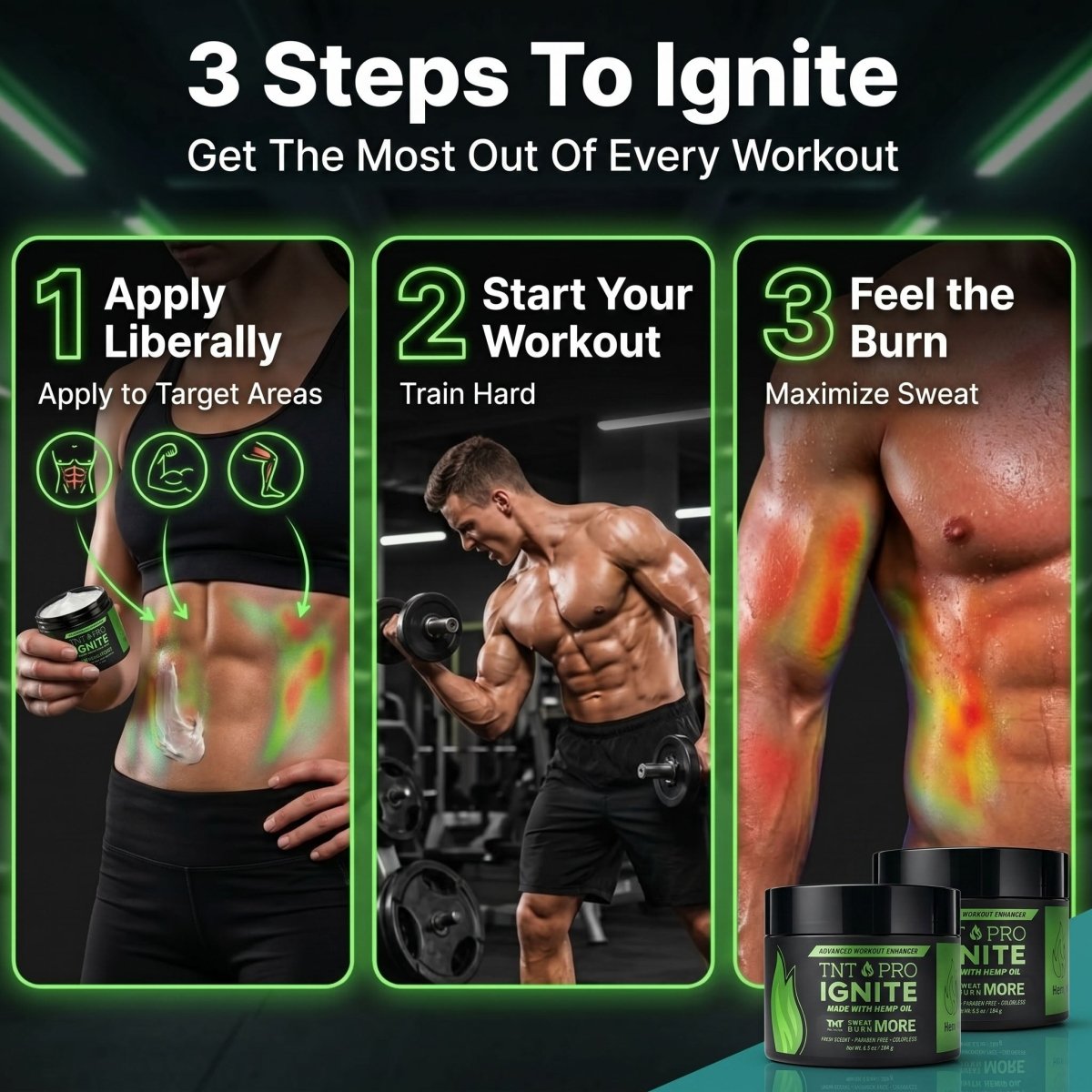 TNT Pro Series Ignite Advanced Workout Enhancer Fat Burning Sweat Cream - Forza Sports